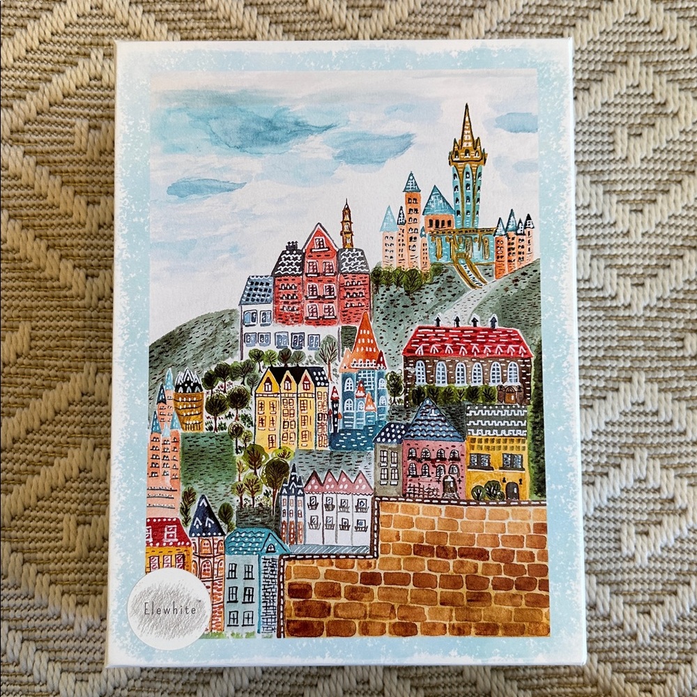 ELEWHITE Puzzle- Castle City 1000 piece Puzzle